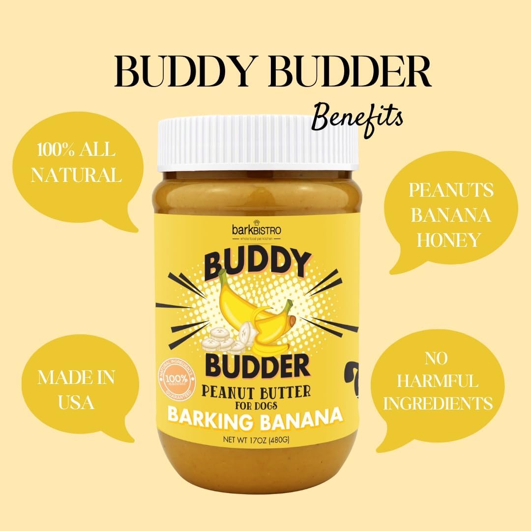 BARK BISTRO BUDDY BUDDER BARKIN BANANA - Dog Naturals Grooming