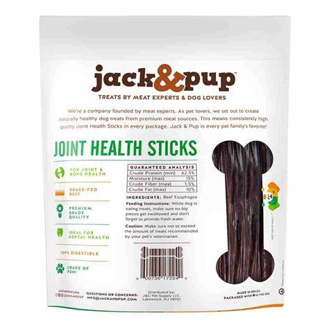 Jack & Pup Joint Health Sticks 15 Pack Dog Treats