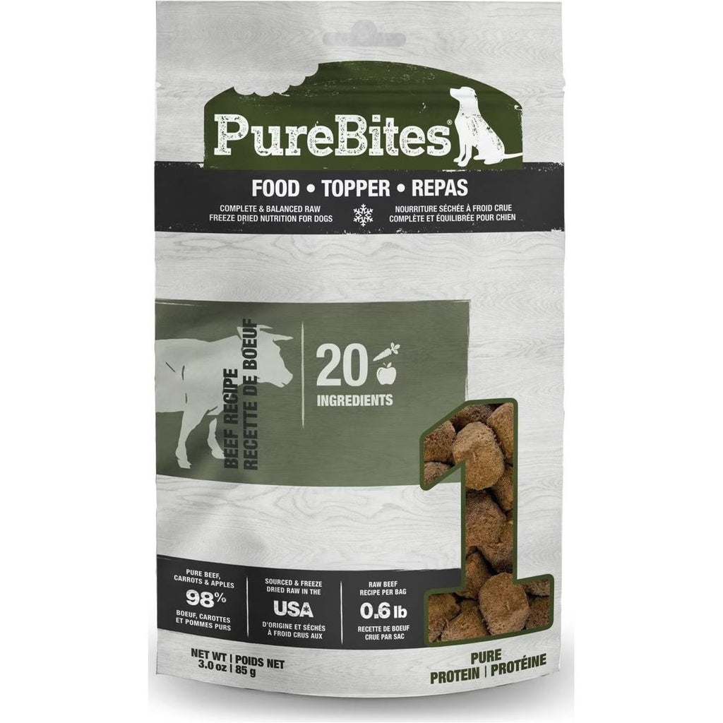 PureBites Dog Food Topper Beef Recipe 3 oz