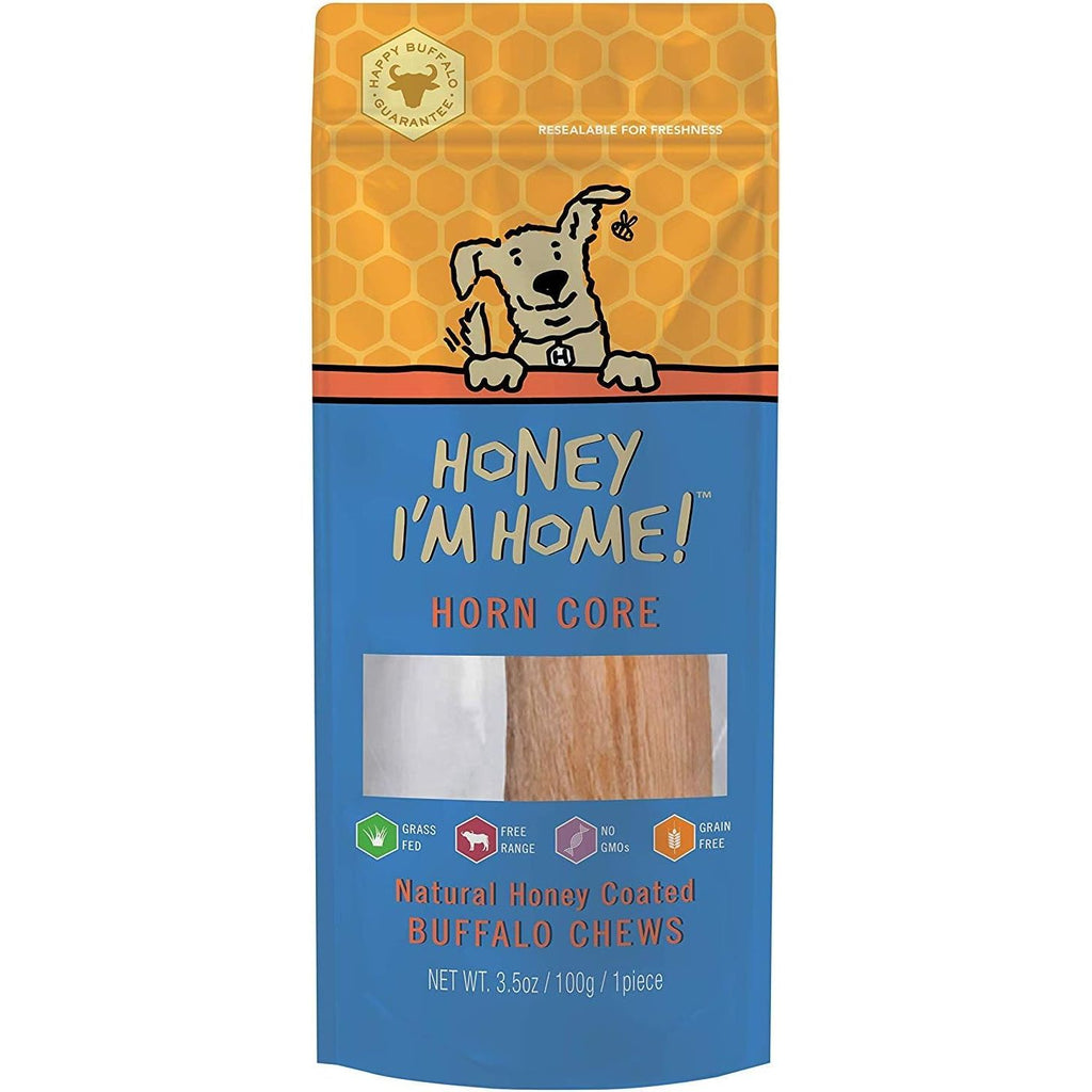 Honey I'm Home Horn Core Hard Buffalo Marrow Dog Chew 1 Piece