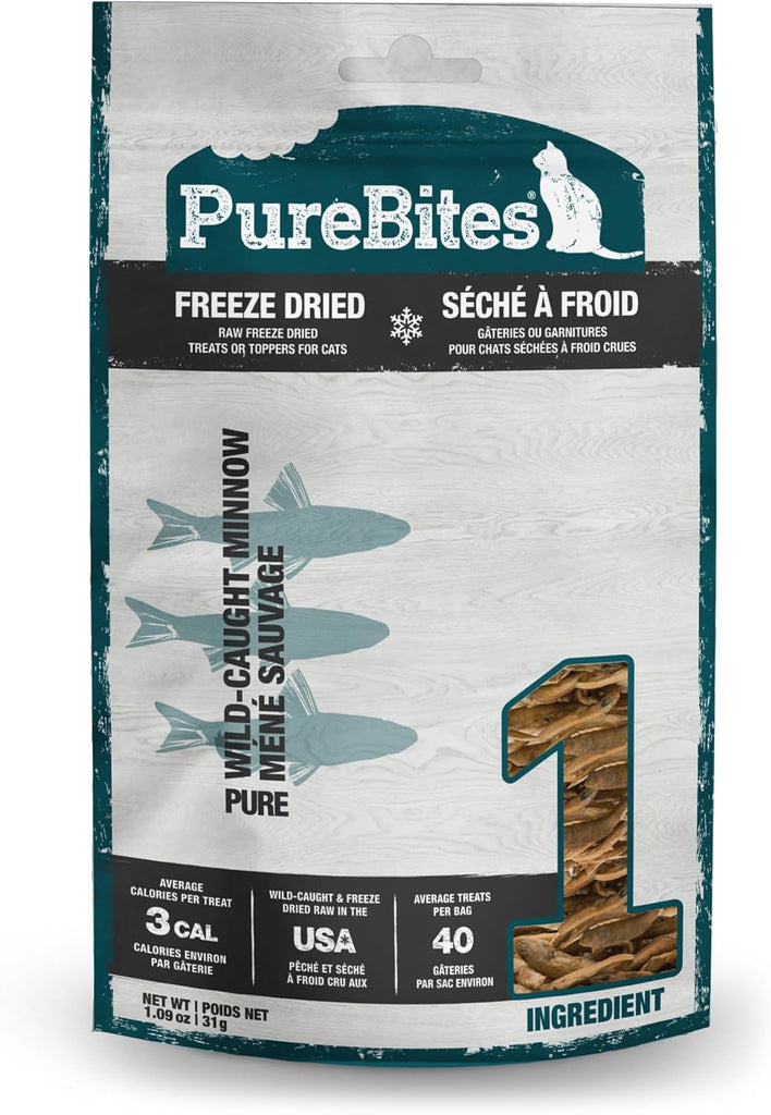 PureBites Minnow Freeze Dried Cat Treats 1.09oz