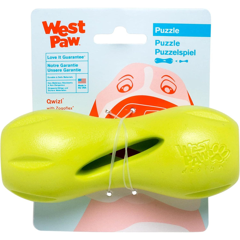 West Paw Zogoflex Qwizl Interactive Treat Dispensing Dog Puzzle Treat Toy for Dogs