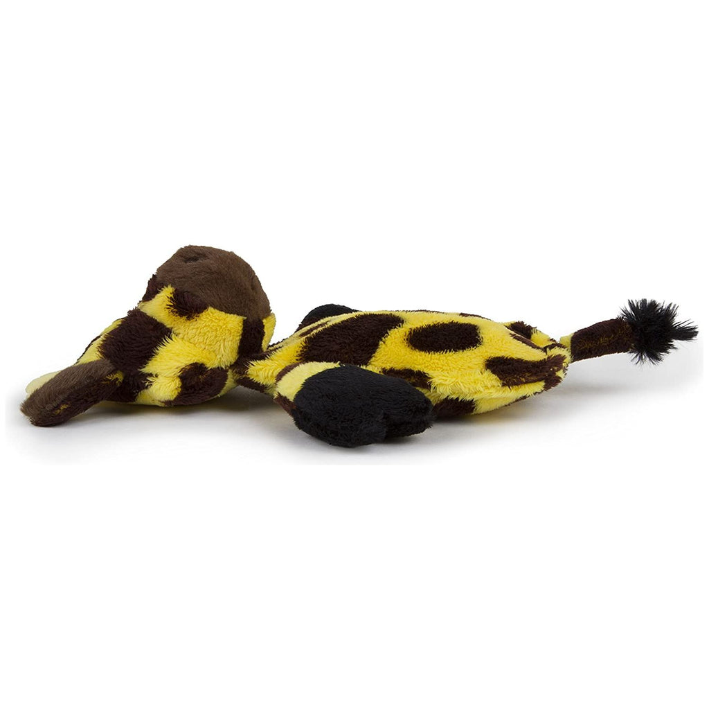 HEAR DOGGY! Flattie Cat with Silent Squeak Technology Plush Dog Toy 