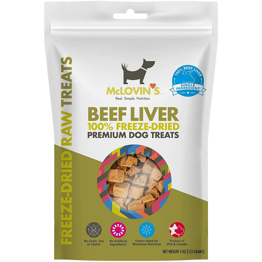 McLovin's Freeze-Dried Premium Dog Treats Beef Liver 4 oz