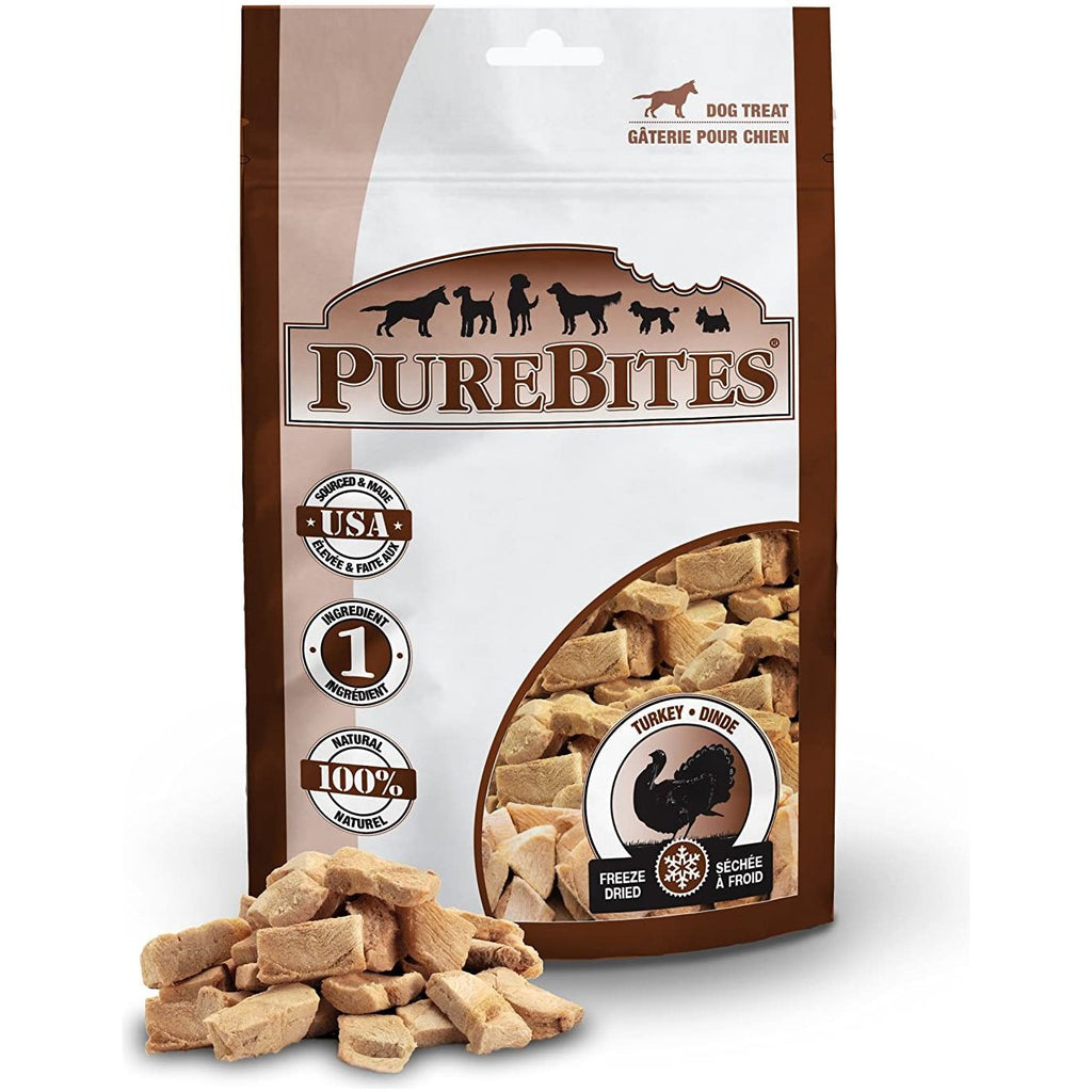 PureBites Turkey Freeze Dried Dog Treats 2.47 oz.