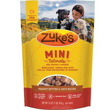 Zuke's Mini Naturals Peanut Butter & Oats Recipe 6 oz.