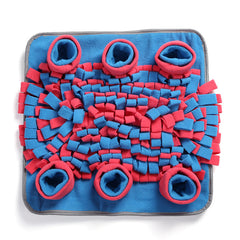 WOOZAPET Snuffle Mat for Dogs Gray and Teal 