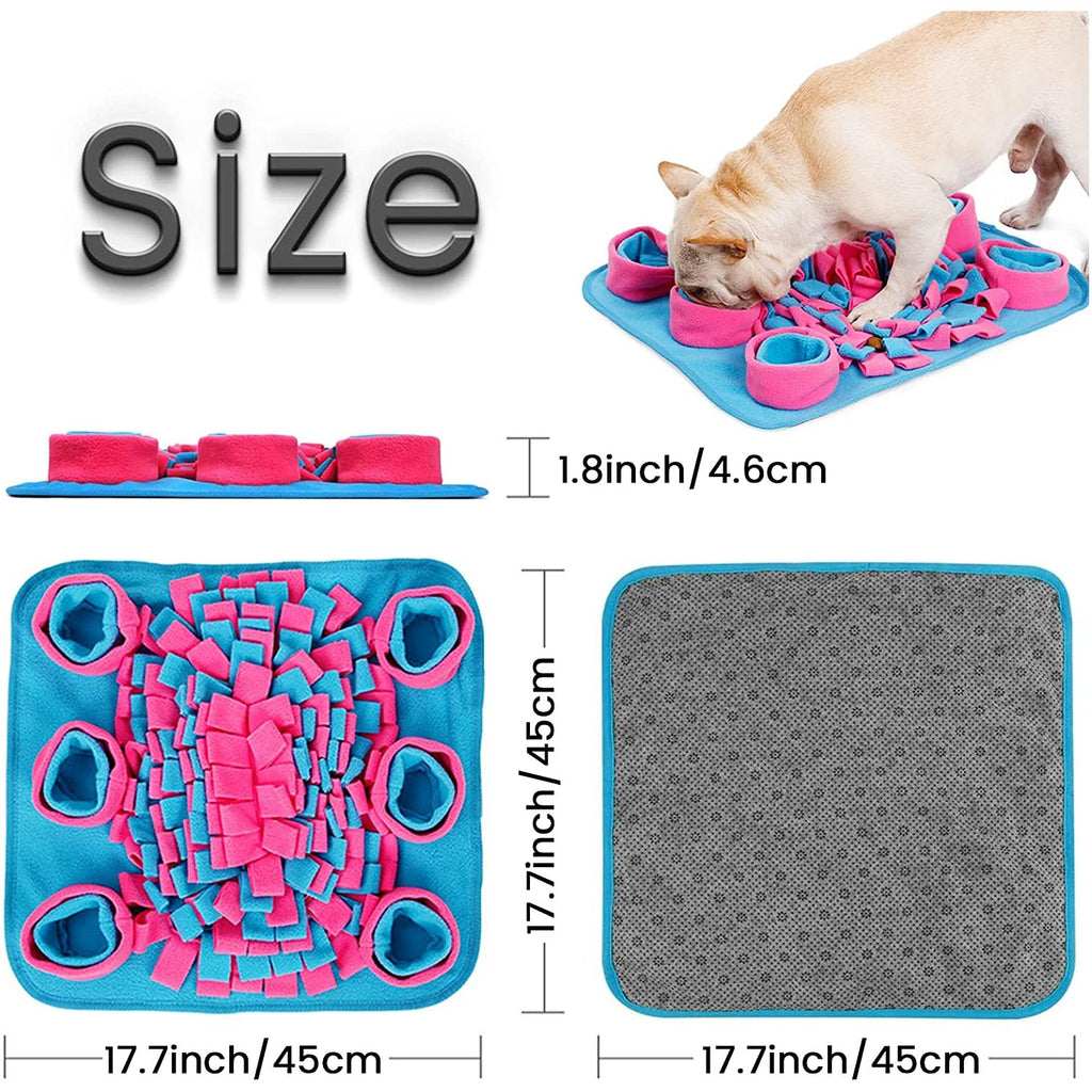 Woozapet Snuffle Mat for Dogs Pink and Yellow