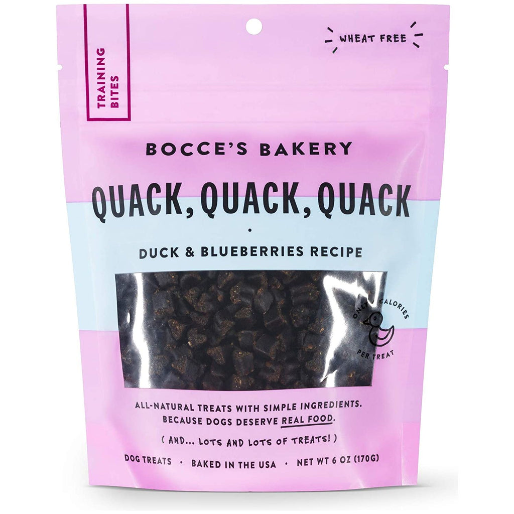 Bocce's Bakery - Everyday Wheat-Free Dog Treats, Quack, Quack, Quack Training Bites, 6 oz