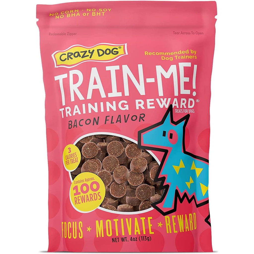 Crazy Dog Train-Me! Training Reward Mini Dog Treats Bacon
