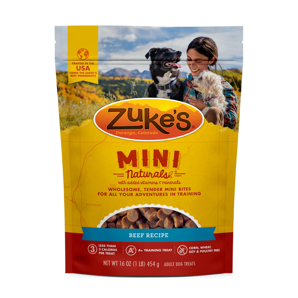 Zuke's Mini Naturals Training Treats Beef 16 oz.