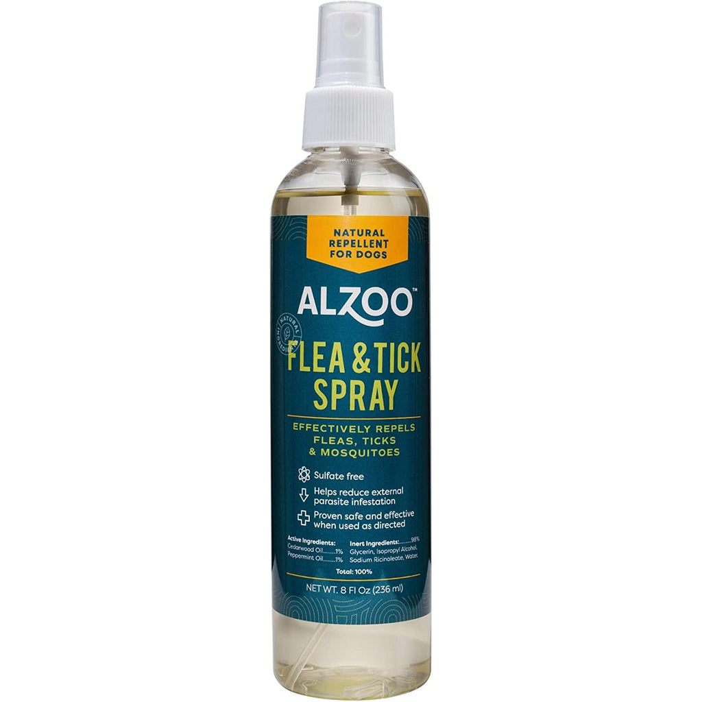 ALZOO Flea & Tick Repellent Spray for Dogs 8 oz.