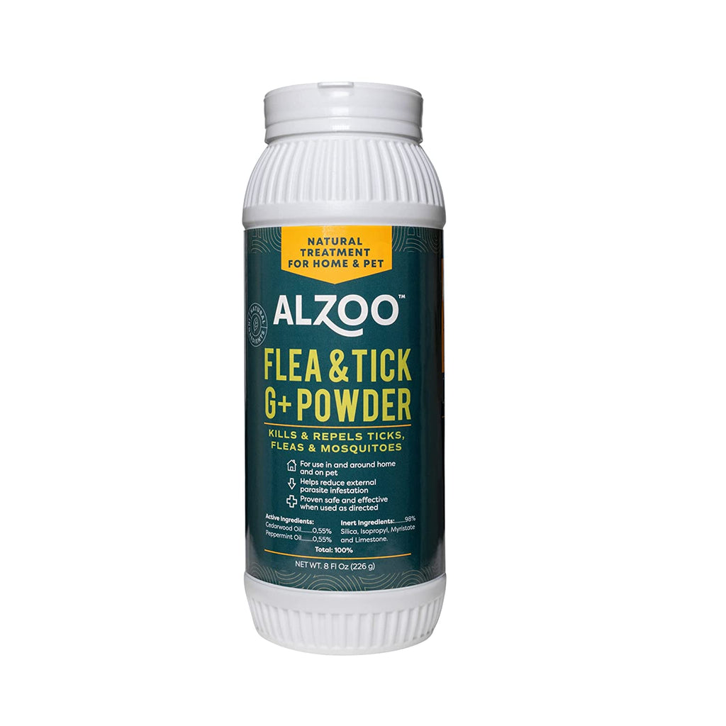 ALZOO Natural Flea & Tick G+ Powder Natural Home Treatment for Pets