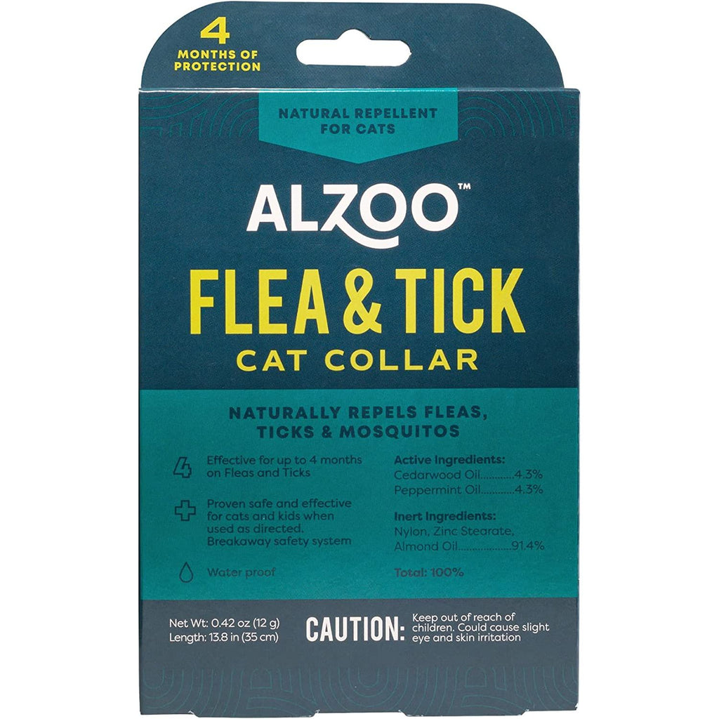 ALZOO Natural Flea & Tick Collar for Cats