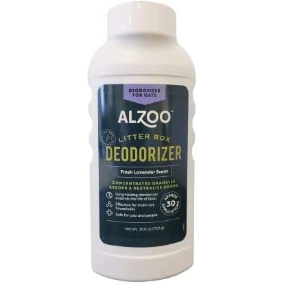 ALZOO Litter Box Deodorizer for Cats - Fresh Lavender 26oz.